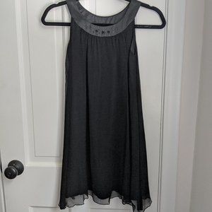 Blush by US Angels Sleeveless Black Silk Dress